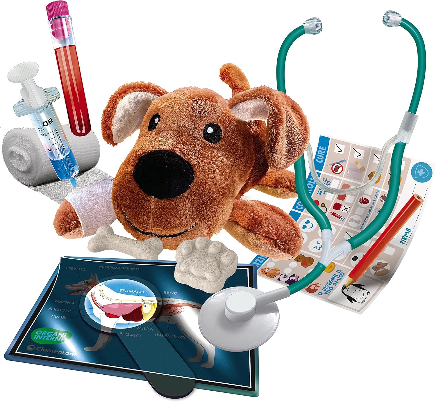 Detalle 2 de Clementoni Galileo Lab 59262 – Tiermedizin-Spielset „Entdecke die Welt der Tiermedizin“ ab 5 Jahren
