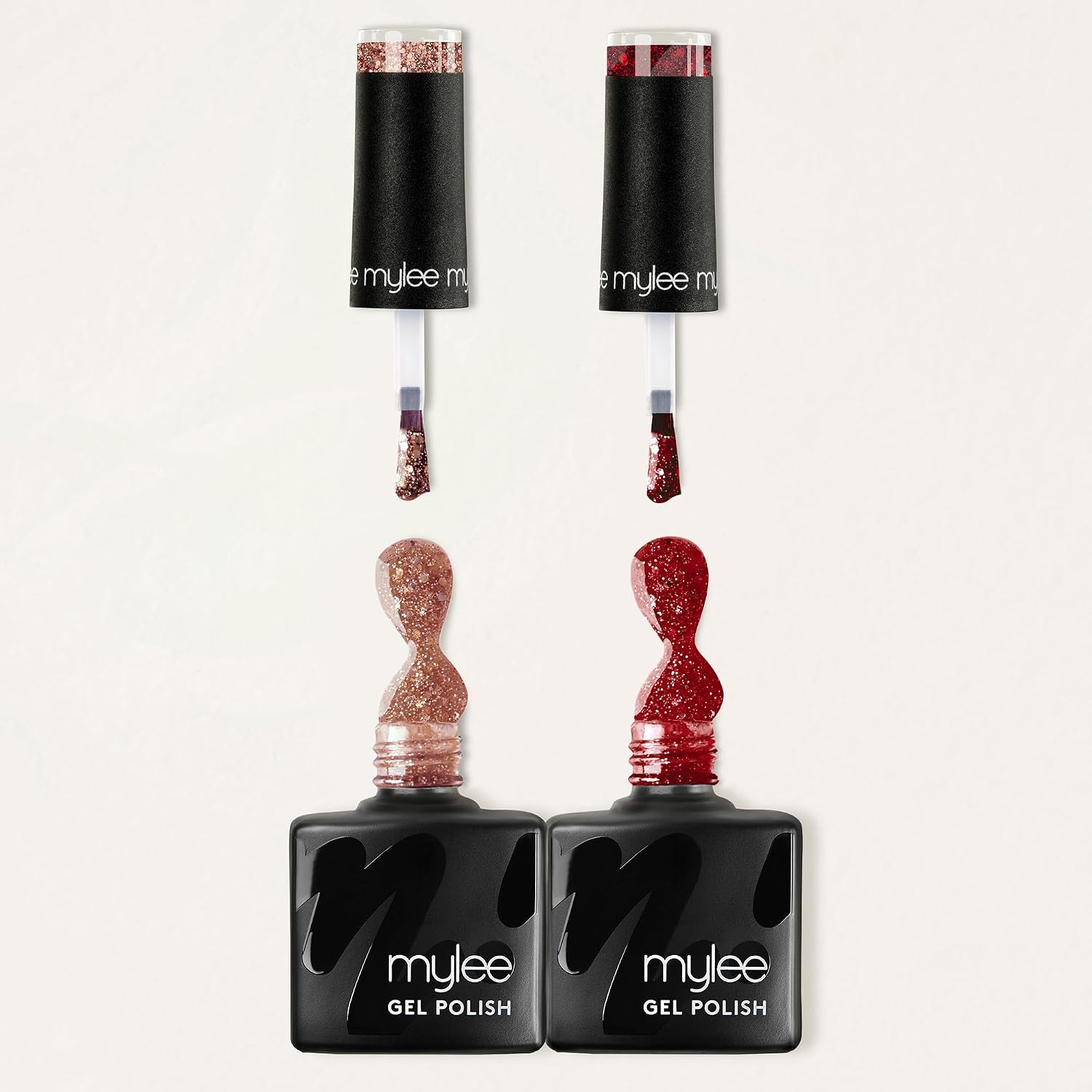 Thumbnail 5 de Mylee Festive Feast : Set Vernis Gel Semi-permanent 2x8ml – Cranberry Sauce & Bubbles