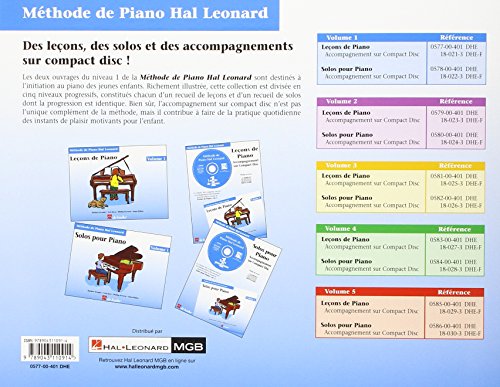 Detalle 2 de Leçons de piano Hal Leonard Volume 1 – Méthode pour débutants (édition française, 64 pages)