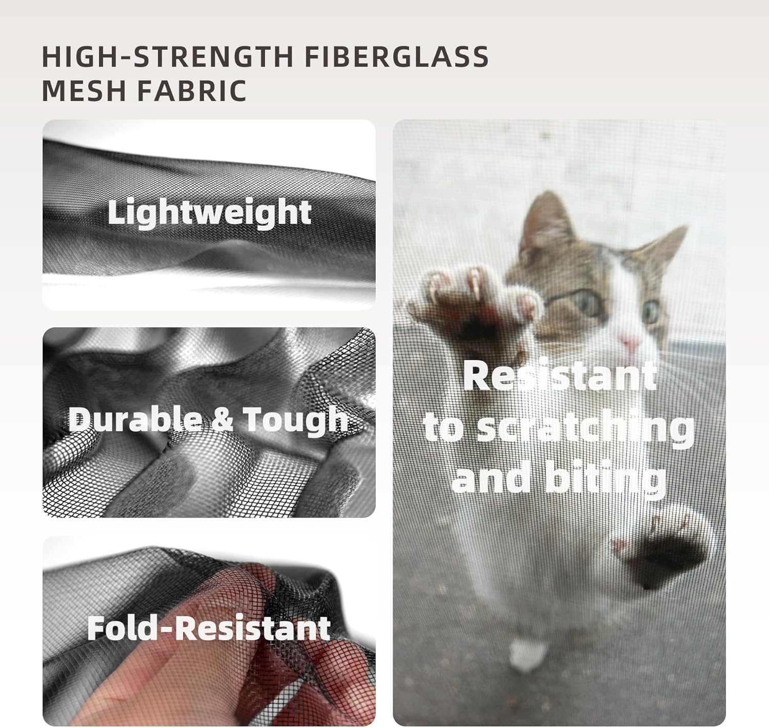 Thumbnail 4 de EXTSUD Fibreglass Magnetic Screen Door (Anti-mosquito mesh curtain) 90x200 cm, Black