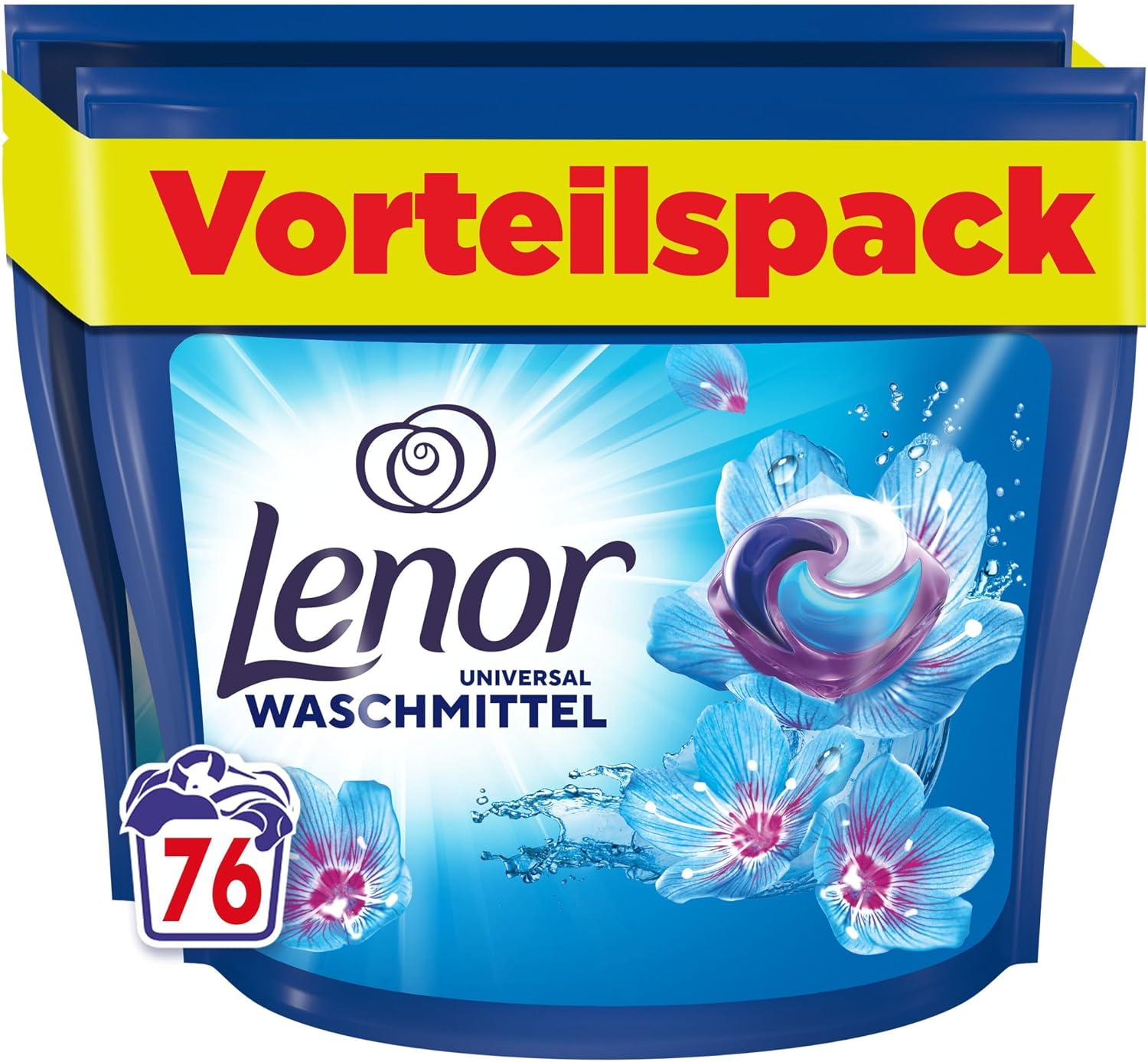 Detalle de Lenor Waschmittel Pods 76 Waschladungen Aprilfrisch
