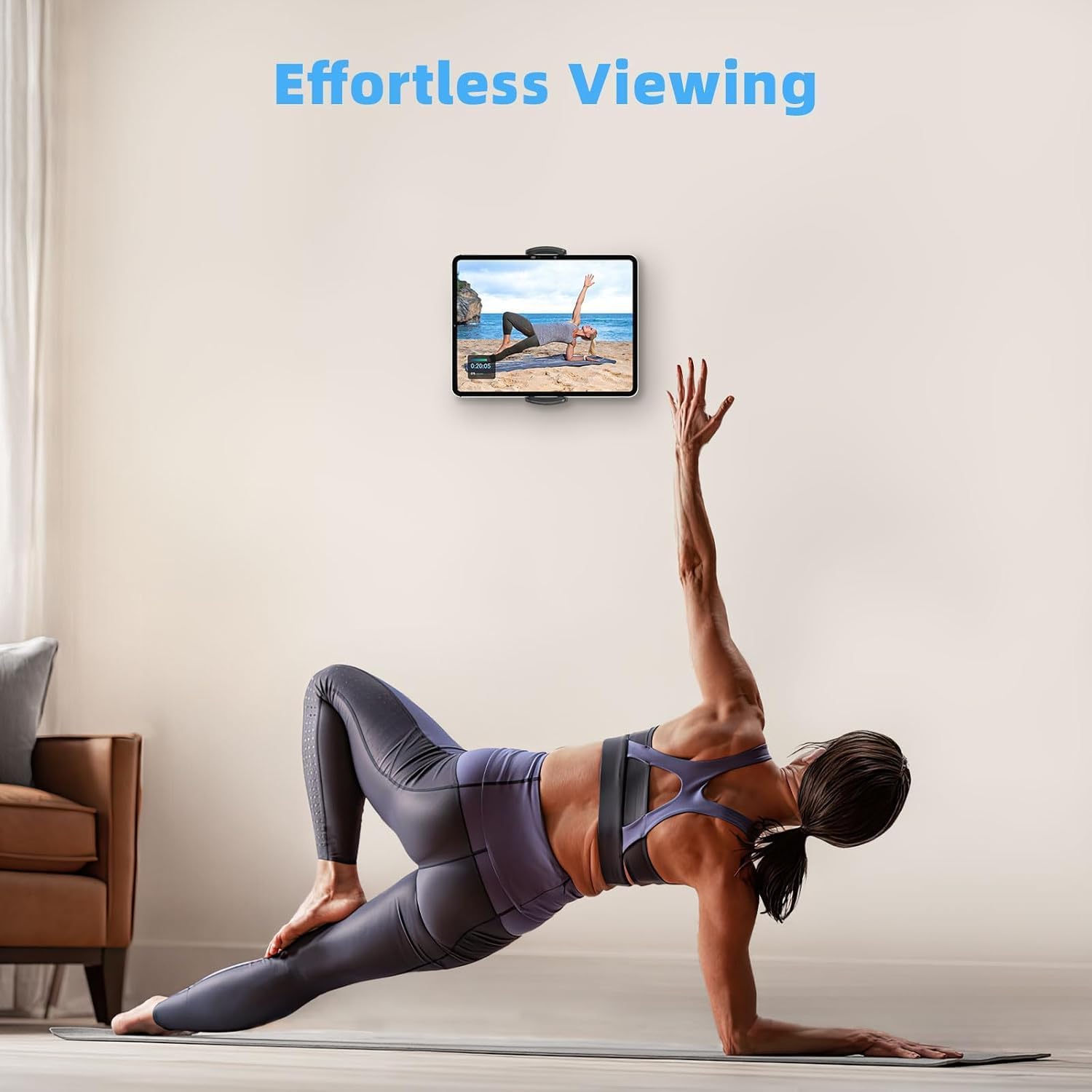 Detalle de MoKo 360° Adjustable Tablet Wall Mount: Universal 4.7–14 inch Tablet Holder