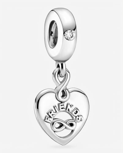 Thumbnail 7 de PANDORA Charm pendant Cœur Amis Pour Toujours – Infinity et gravures Friends Forever sur argent 925/1000