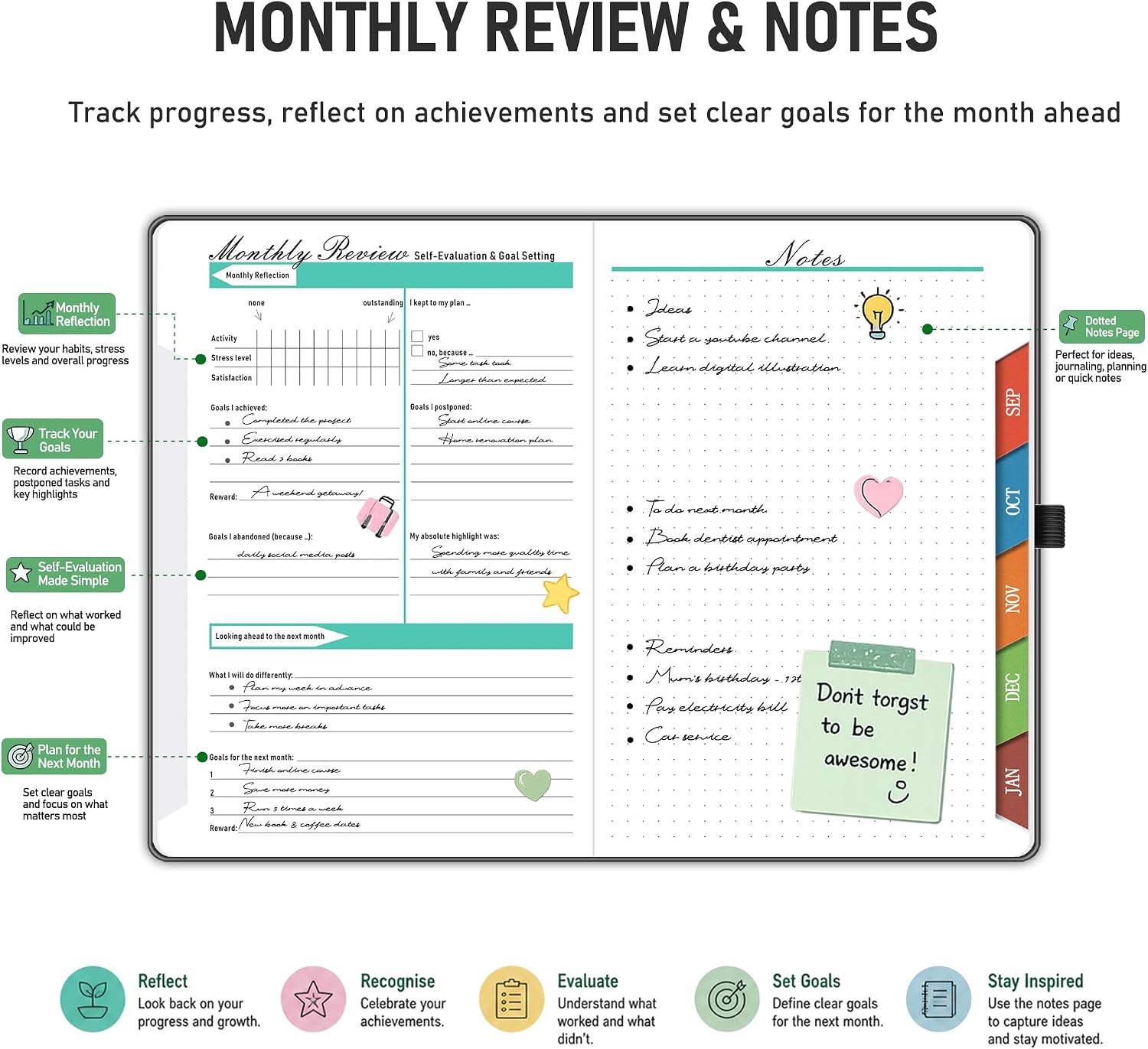 Thumbnail 4 de Academic Diary 2026–2027: Page a Day A5 with Monthly View (Aug 2026–Jul 2027) in Pink