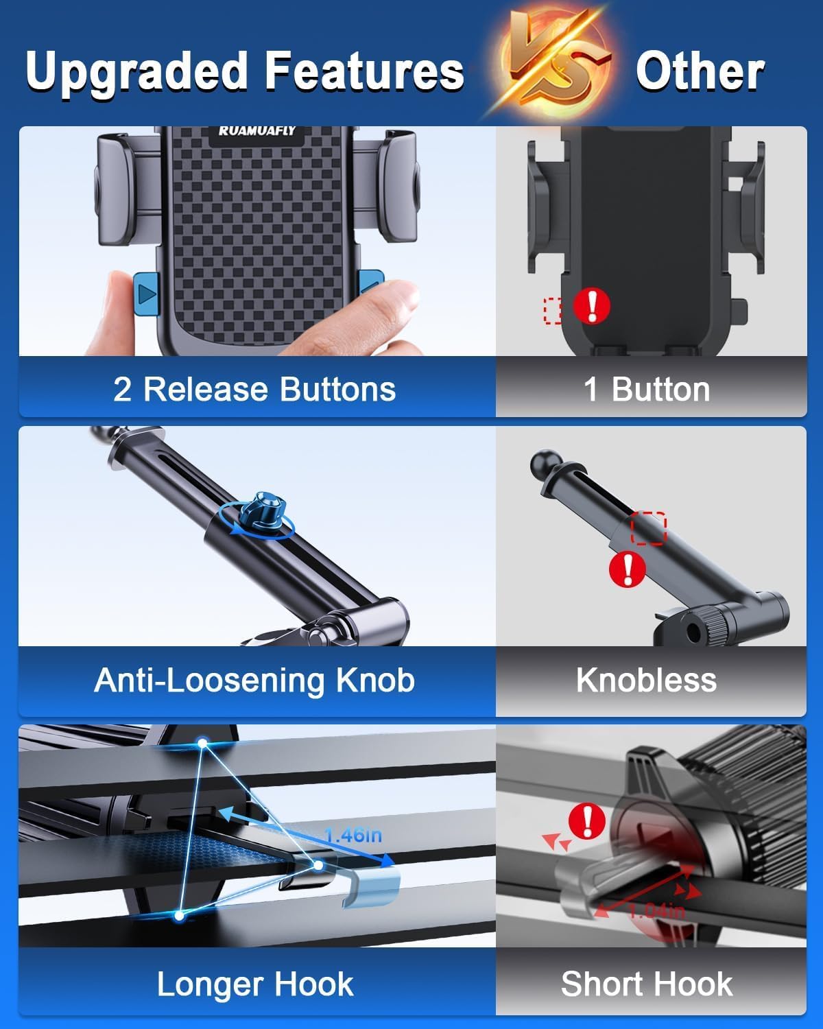 Thumbnail 6 de iPhone 16 Pro Max Car Phone Holder 2025