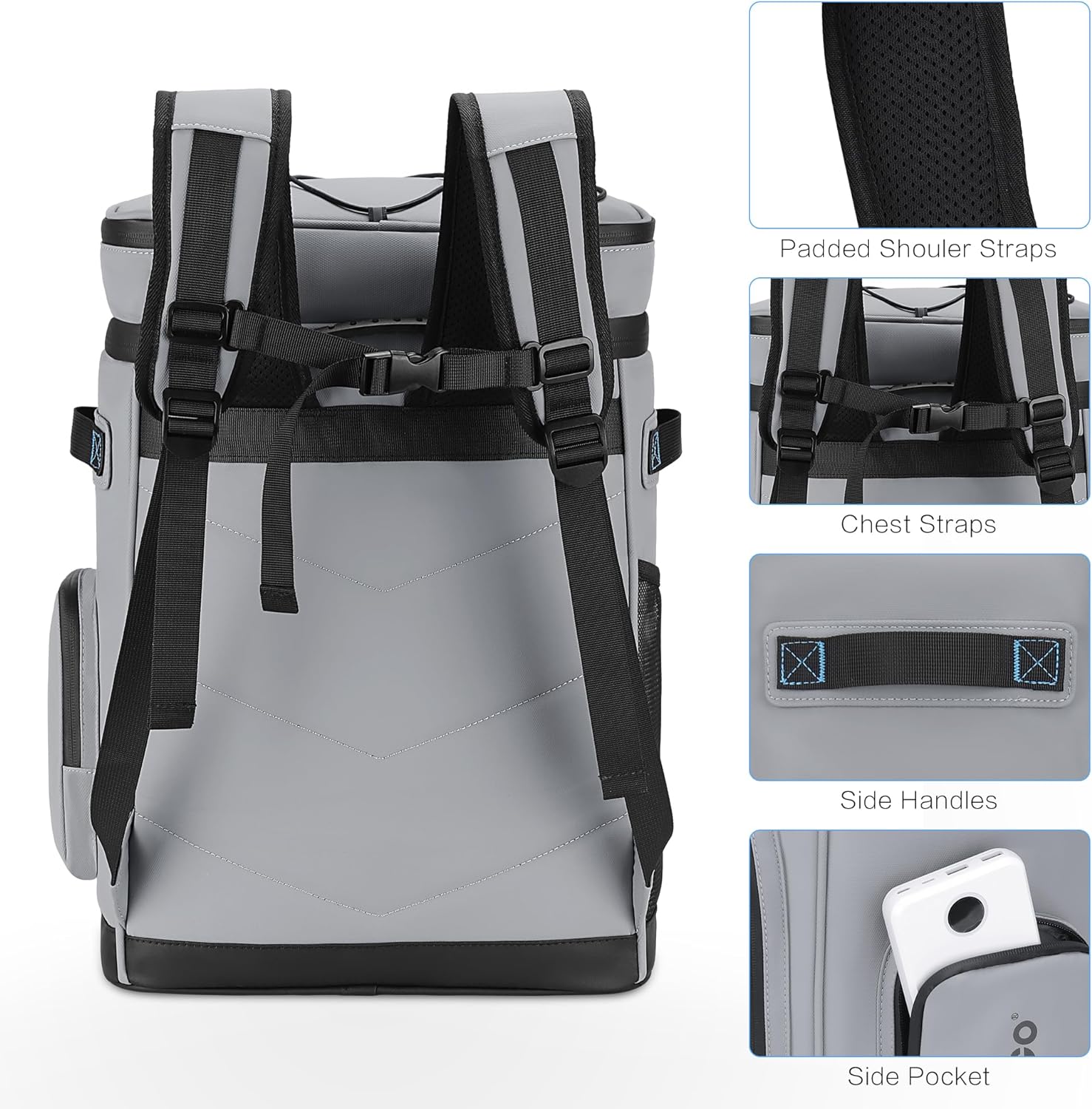 Thumbnail 4 de Hulongo Large Waterproof Insulated Cooler Backpack – leak-proof cooler bag for men & women