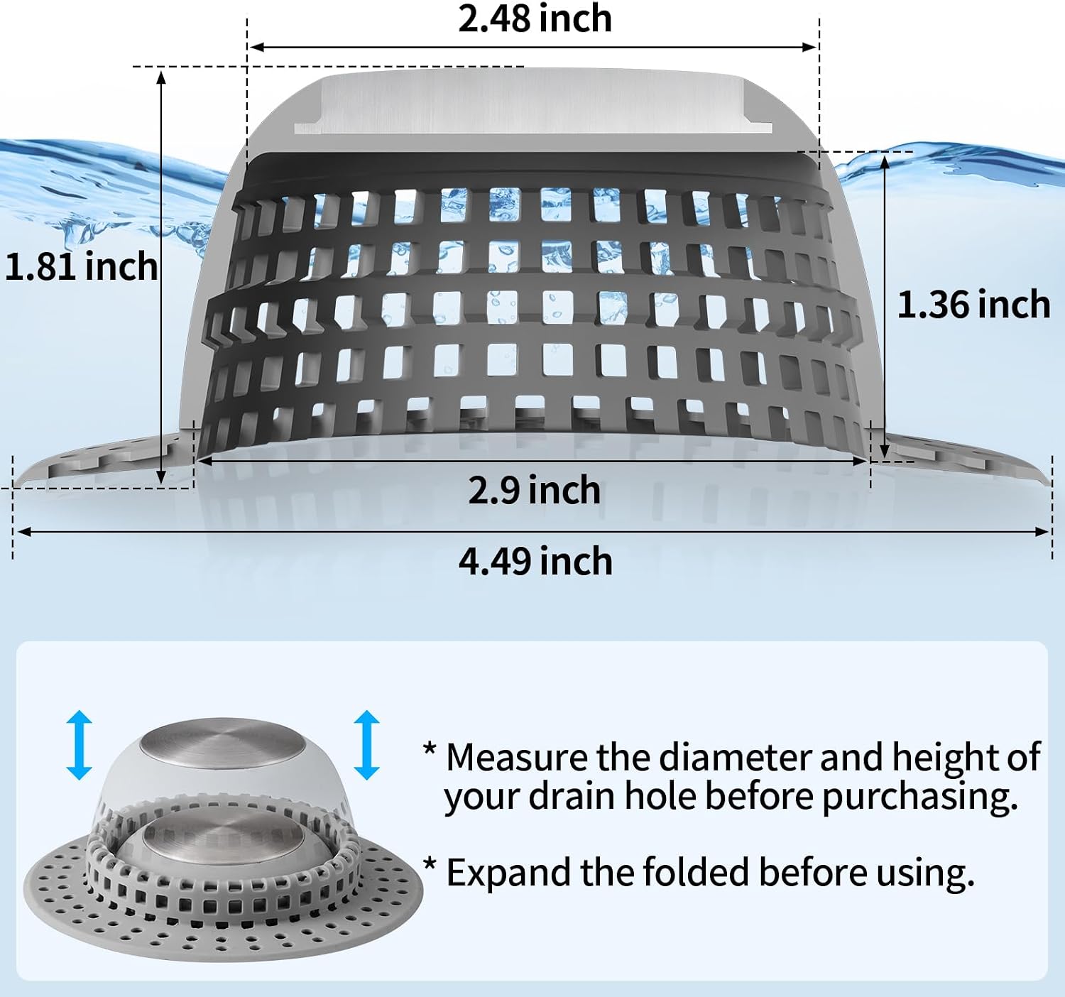 Thumbnail 3 de Aluvor Drain Hair Catcher Silicone