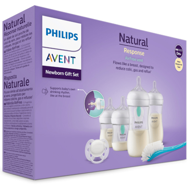 Detalle de Philips Avent Pack Airfree: 4 Biberones, Chupete, Cepillo