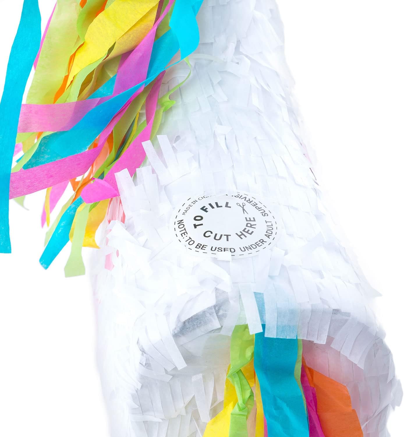 Detalle de Pinata Party-Dekoration Einhorn – Befüllbar mit Süßigkeiten für Kindergeburtstag und Hochzeit