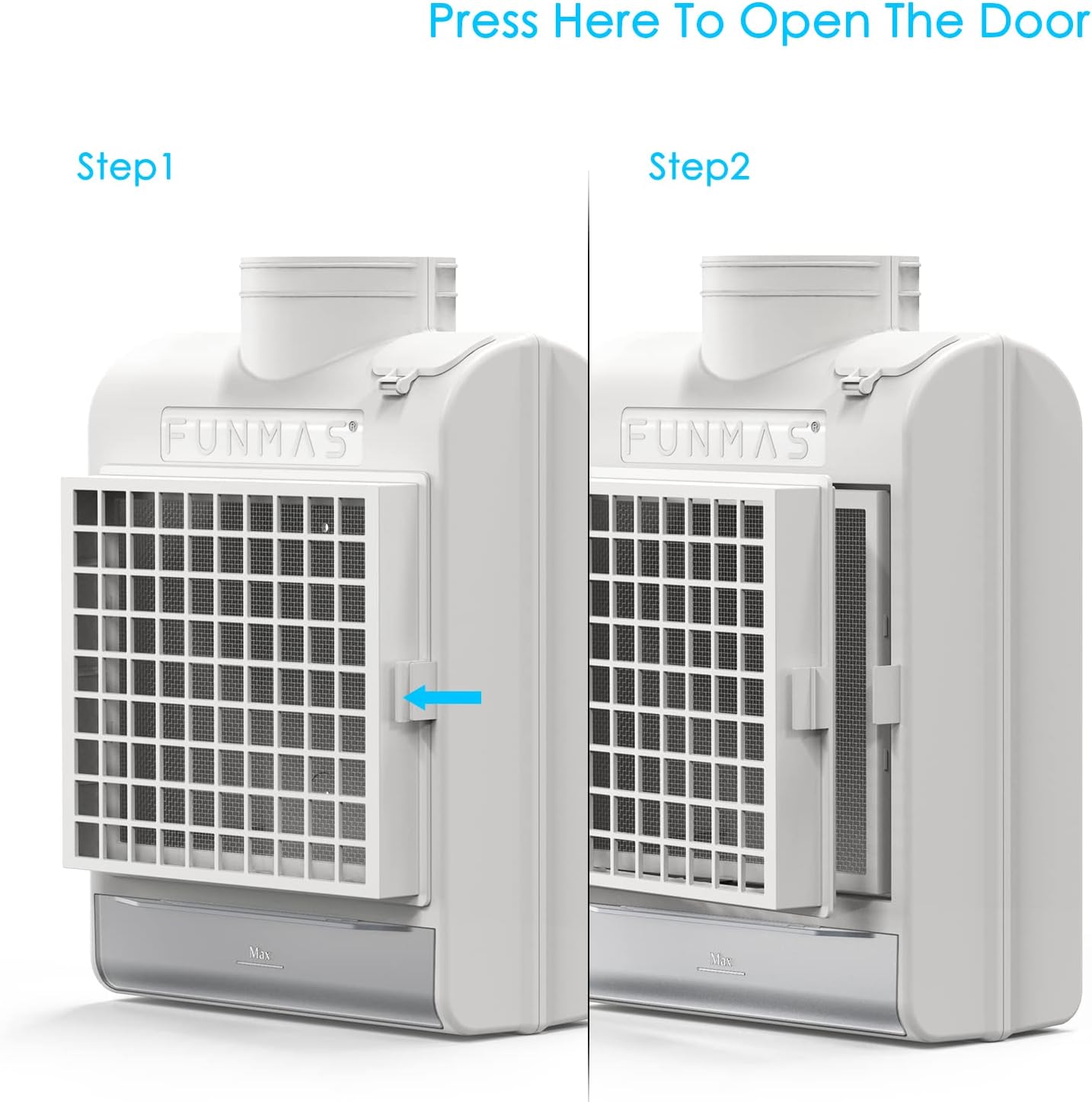 Detalle de FUNMAS Indoor Dryer Vent with Stainless Steel Screen