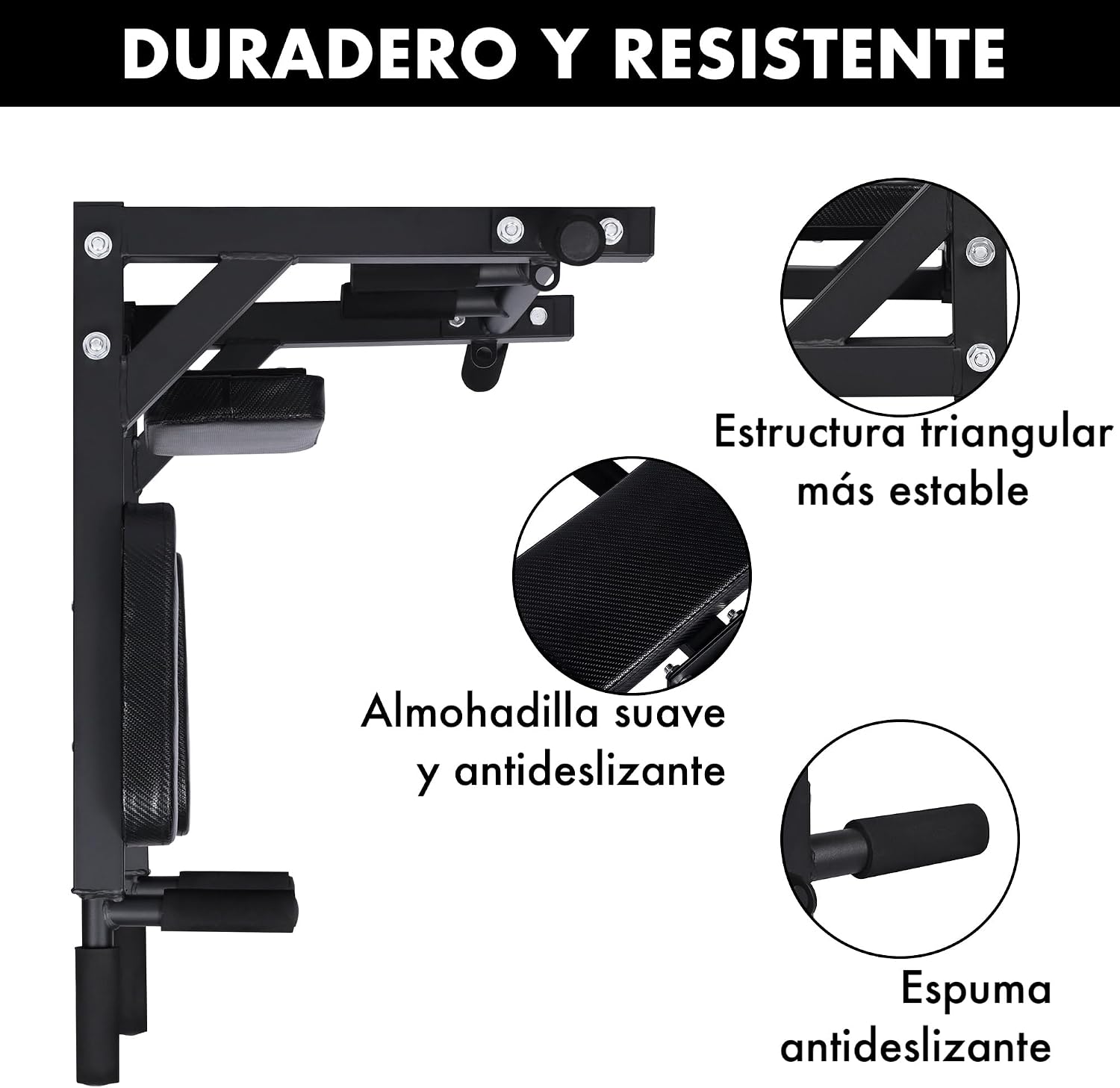 Thumbnail 4 de Barra dominadas pared doble hasta 150 kg