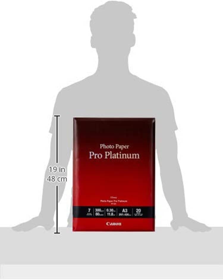 Detalle de Canon PT-101 Papier Photo Pro Platinum – Format A3, 20 feuilles