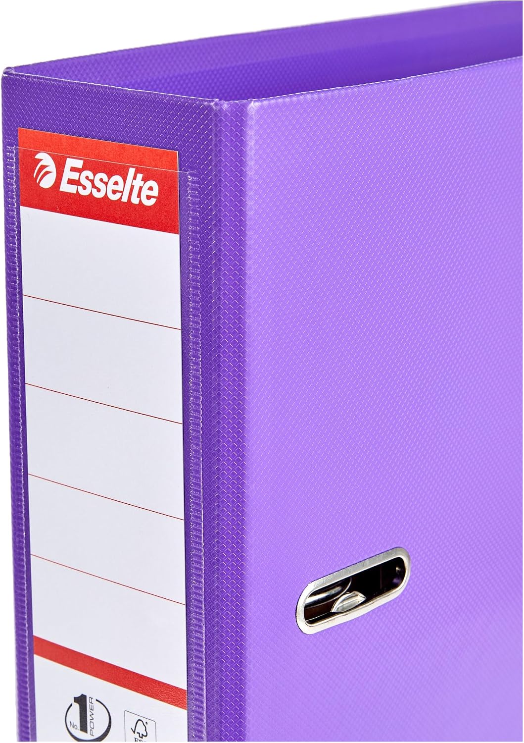 Detalle de Esselte Nº1 Power – Pack de 3 classeurs à levier violet (75 mm) – A4