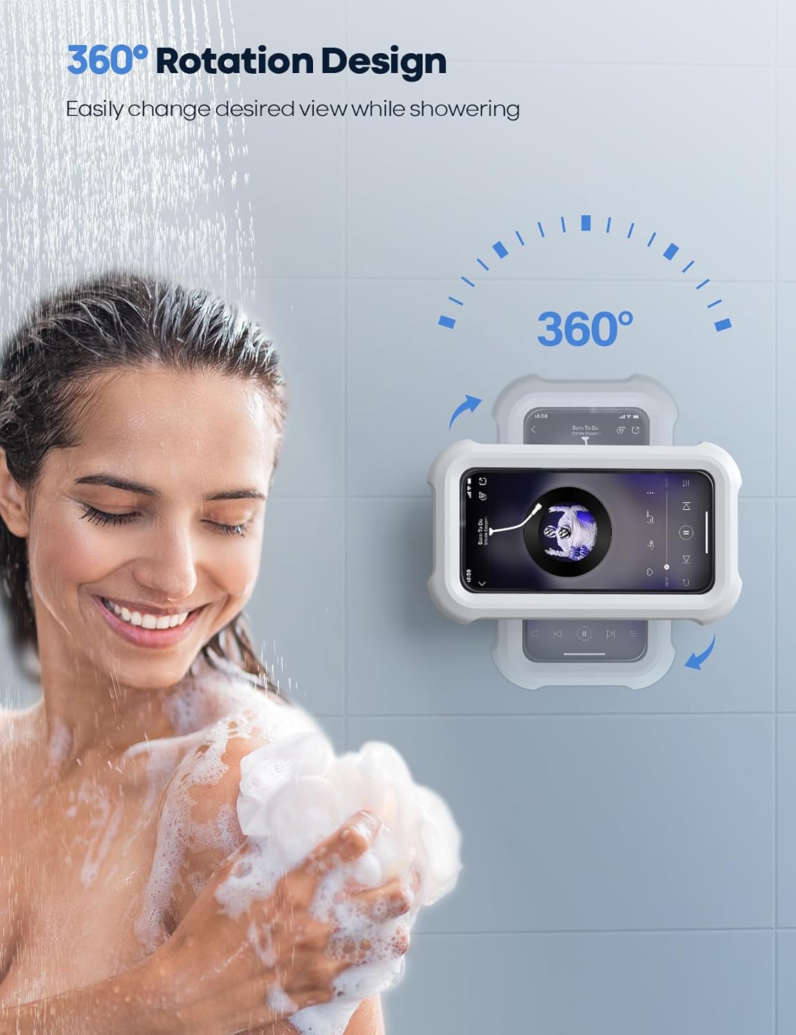 Detalle 2 de Lamicall Shower Phone Holder 4-7"