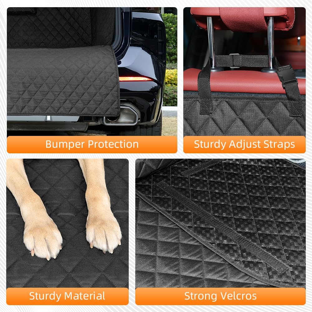 Thumbnail 6 de KYG Car Boot Cover for Dogs — Non-Slip Waterproof Liner with Silicone Bottom (Medium/Small Cars, 170 × 105 × 37 cm)