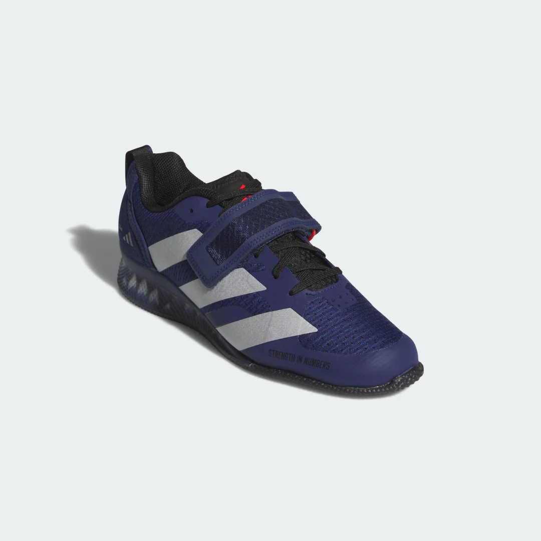 Thumbnail 3 de Adidas Adipower 3: Zapatilla de halterofilia en color azul para levantamientos estables