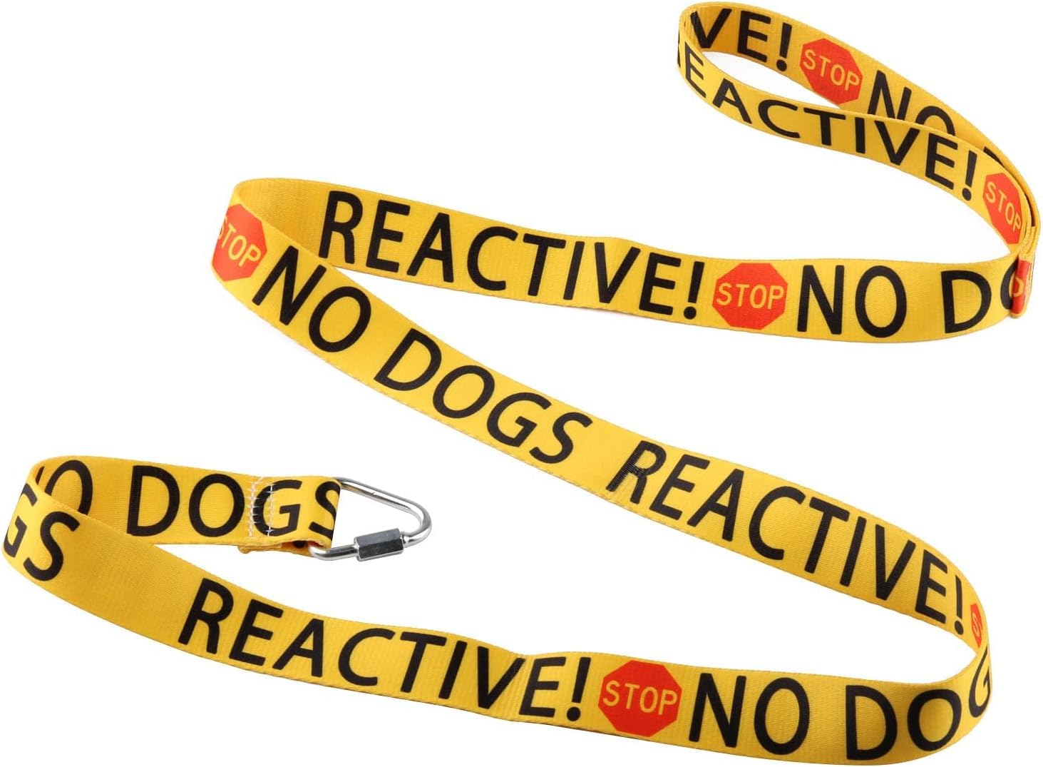 Detalle de LEVLO Reactive No Dogs-YE Funny Dog Leash 150 cm