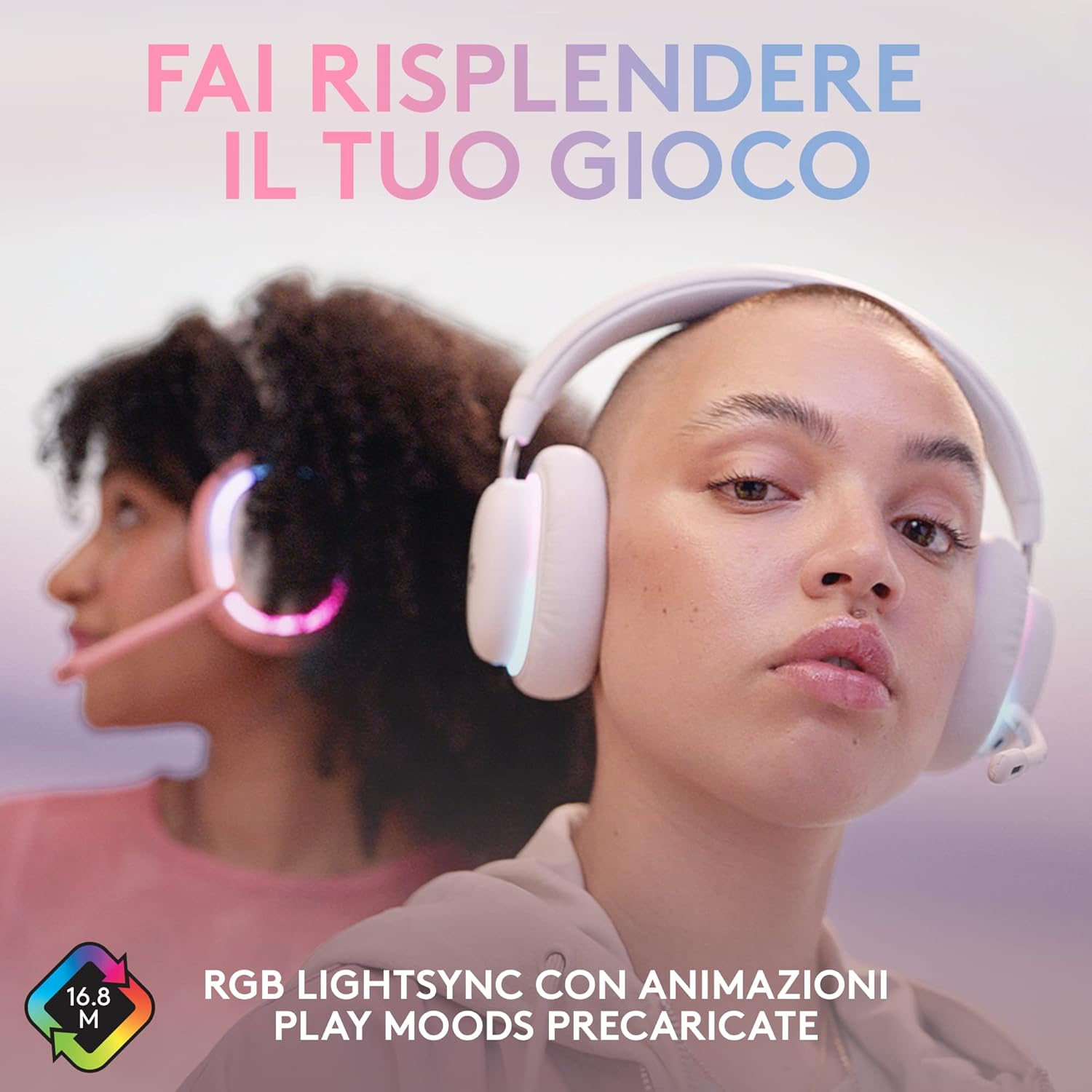 Thumbnail 5 de Logitech G G735 cuffie gaming wireless con RGB LIGHTSYNC, LIGHTSPEED e Bluetooth, microfono staccabile (bianco)