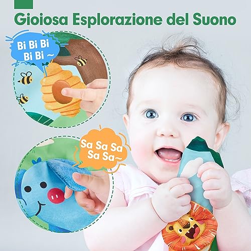 Thumbnail 6 de hahaland Specchio Neonato Giochi Tummy Time Montessori 0-12 Mesi