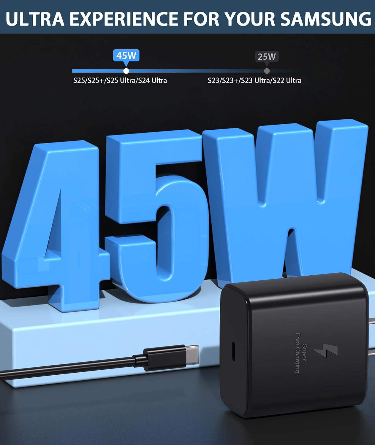 Detalle 2 de 45W Super Fast Charger USB-C 45W for Android Phones