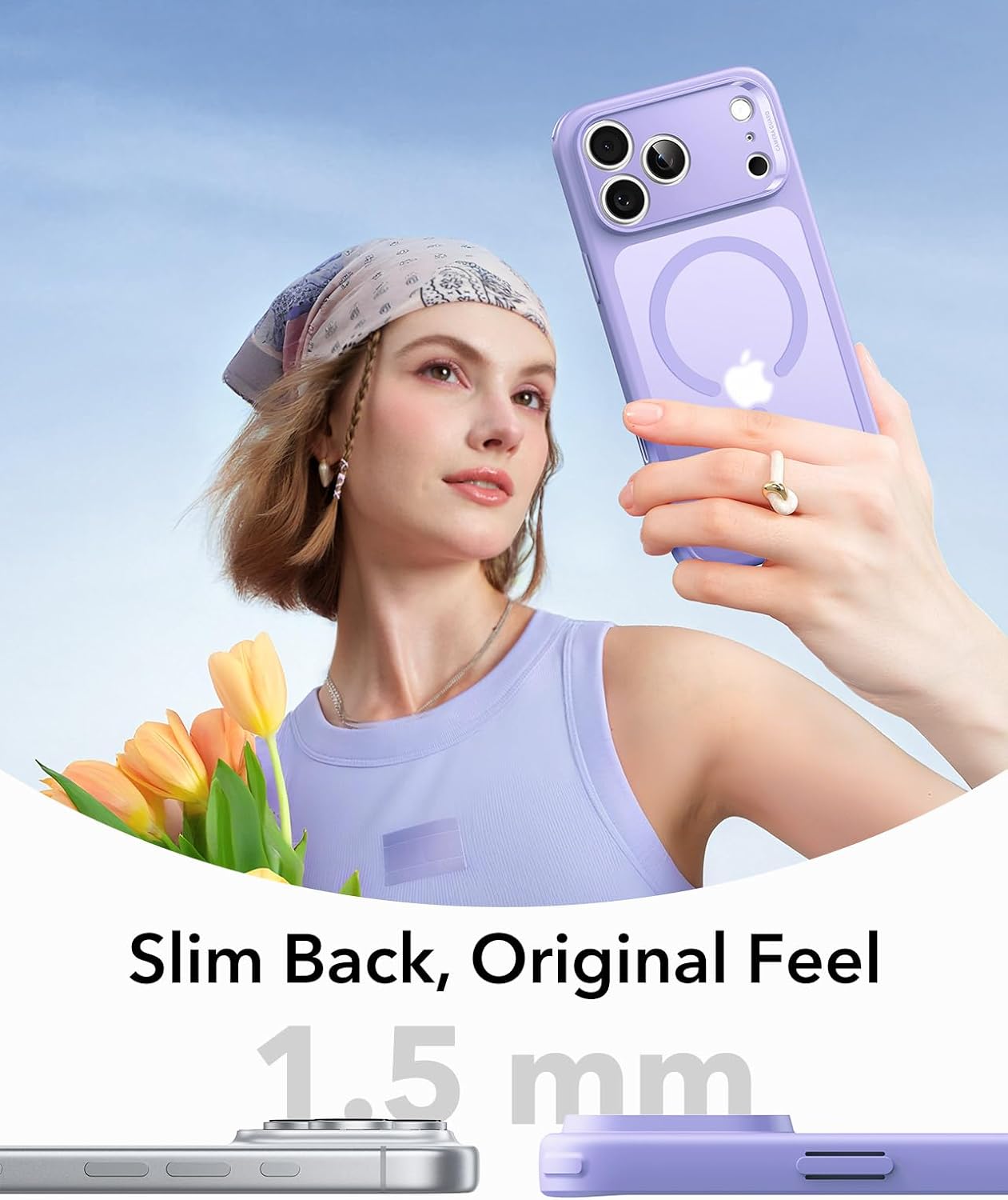 Thumbnail 5 de ESR for iPhone 17 Pro Case | Military-Grade Hybrid Protection in Frosted Purple