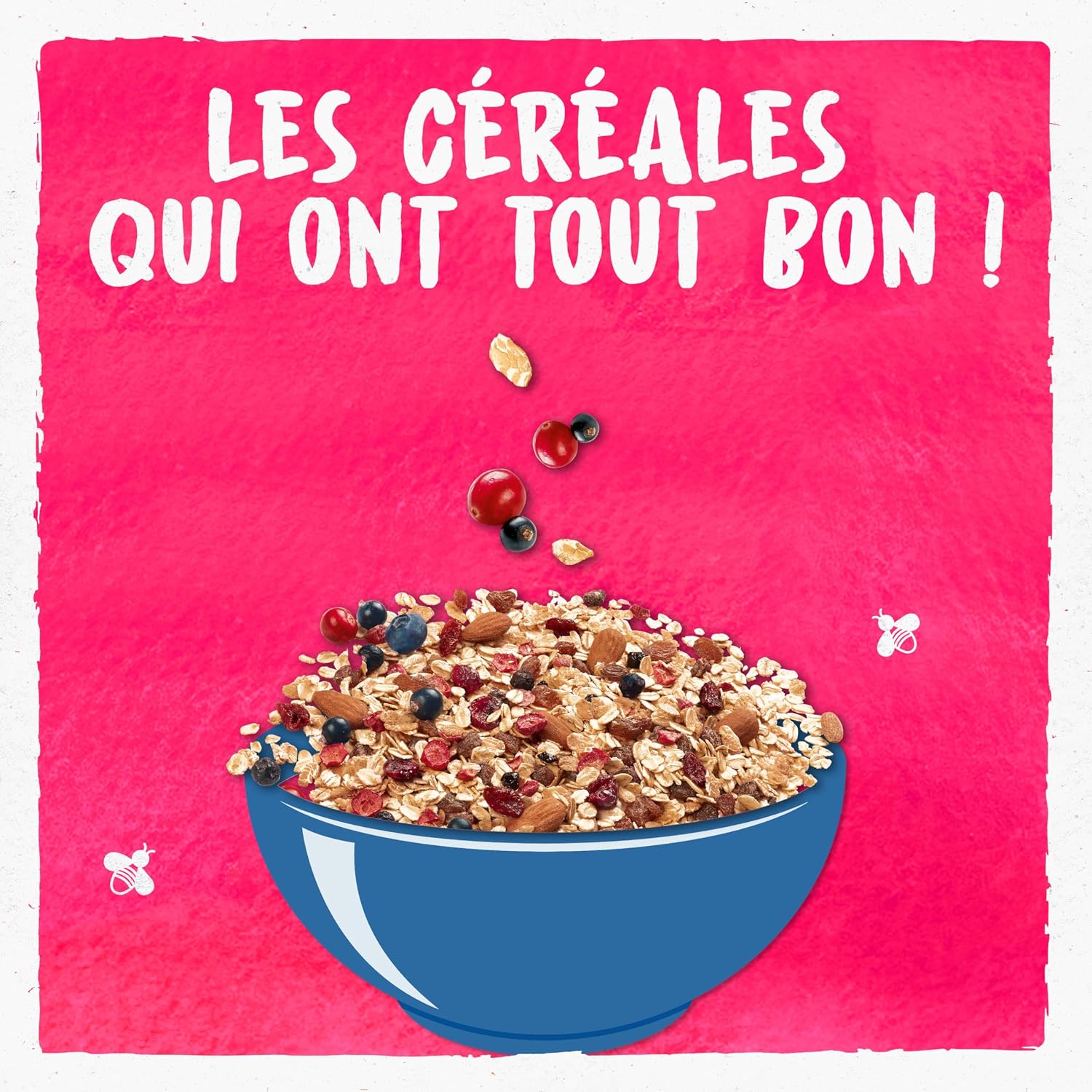 Detalle de BJORG Muesli Superfruits Bio – Raisin, Cassis, Cranberry et Myrtille, céréales complètes, sans sucres ajoutés, format XXL 1,5 kg