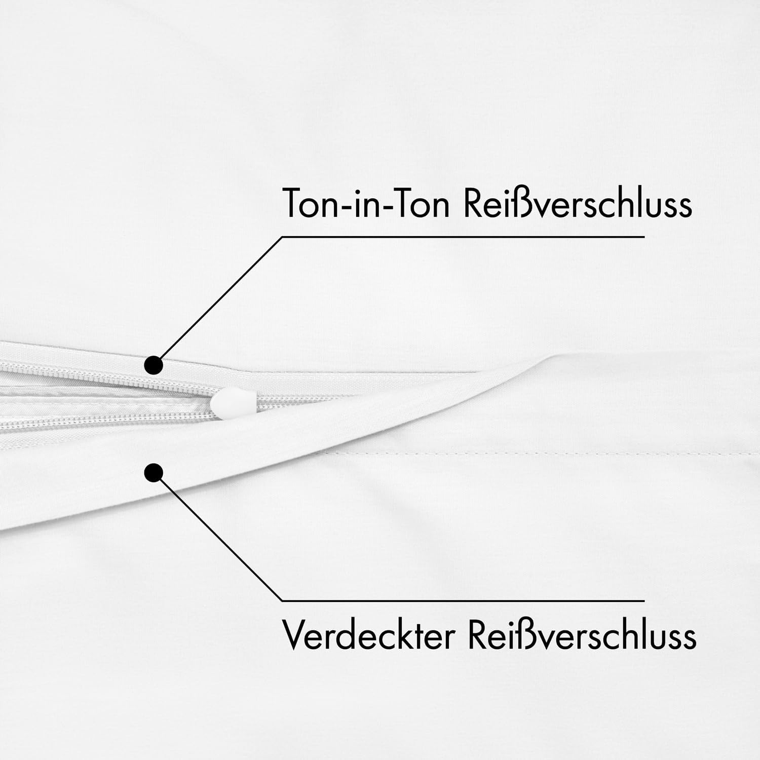 Thumbnail 3 de JACOBSON Bettwäsche 135x200 Set 100% Baumwolle