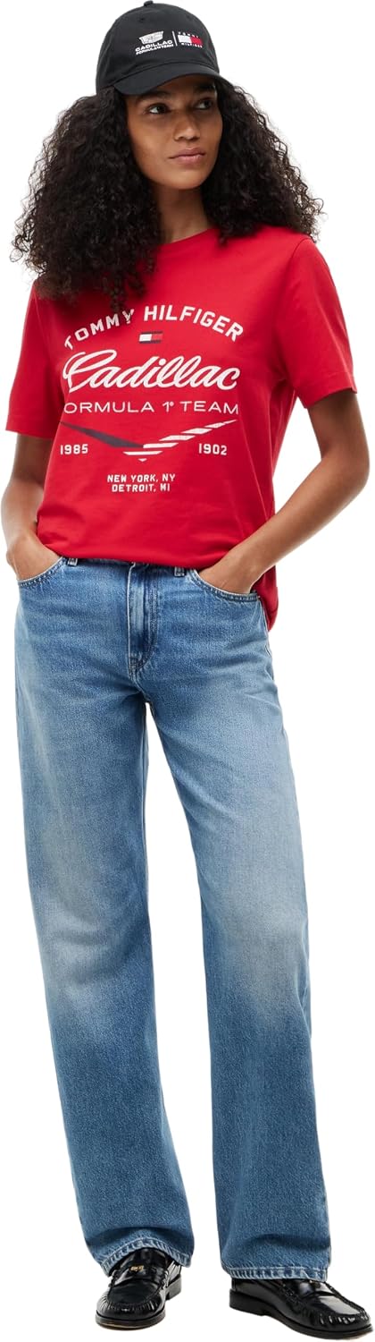 Detalle de Tommy Hilfiger Unisex Th X Cf1 Varsity Graphic Tee Mn0mn00097