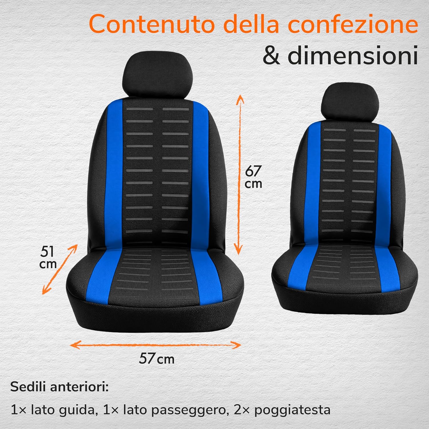 Thumbnail 3 de Upgrade4cars Coprisedili anterior Set Versione 2026