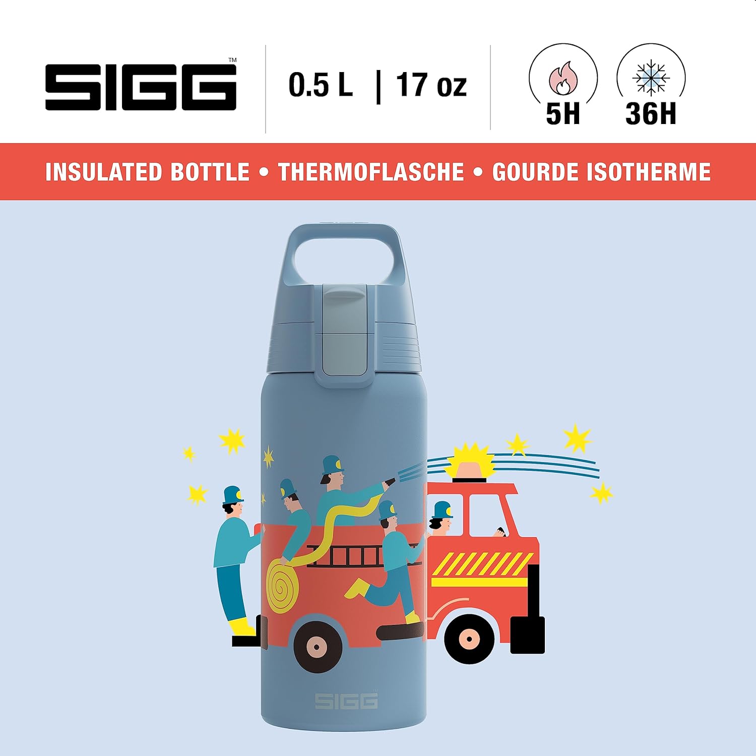Thumbnail 1 de Sigg Shield Therm ONE Kinder-Isolierflasche, 0,5 L – auslaufsicher, kohlensäurefest, BPA-frei