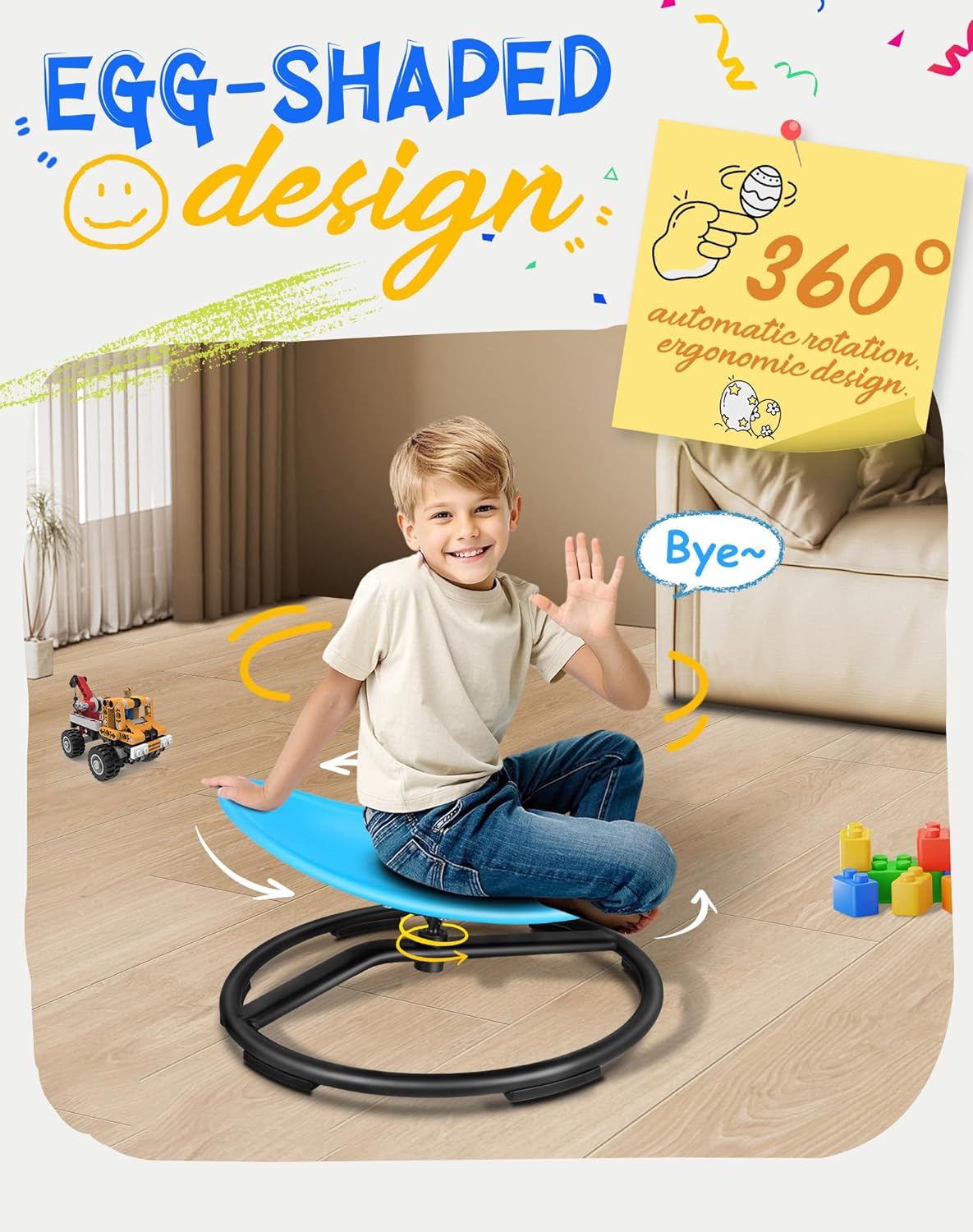 Thumbnail 6 de FERUERW Spinning Chair 220LBS