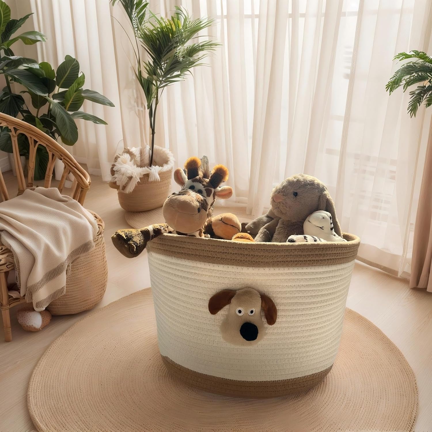 Detalle de Bellar Woven Toy Basket 13" x 10