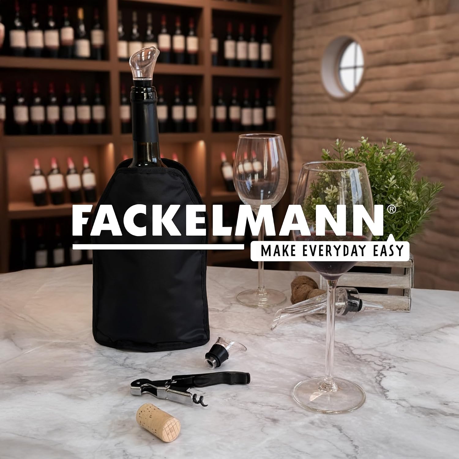Thumbnail 6 de Funda Enfriadora Fackelmann para Botellas: collar enfriador de gel para vino y cava