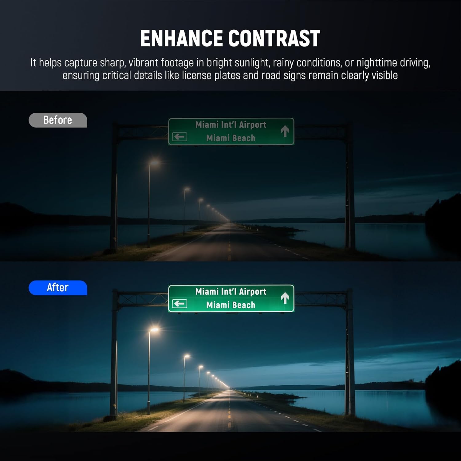 Detalle 2 de NEEWER 40mm CPL Filter for Vantrue dash cams (Ultra Slim Adjustable Polariser)