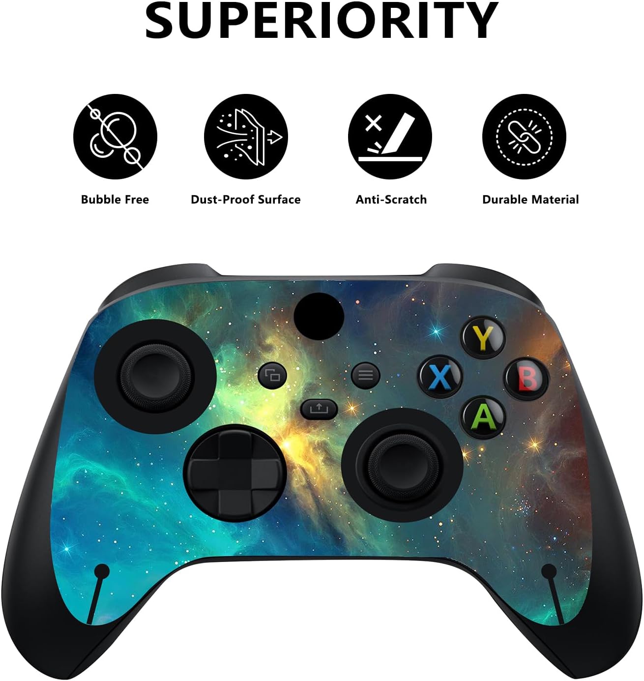 Thumbnail 1 de playvital Orange Star Universe vinyl skin for Xbox Series X