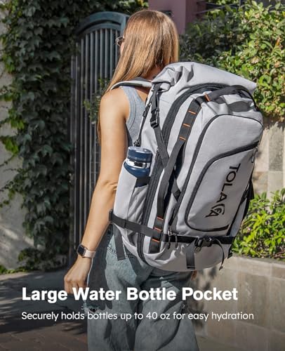 Thumbnail 7 de Tolaccea Mochila de viaje expandible 40L-55L con TSA y compartimento impermeable para portátil de 17,3