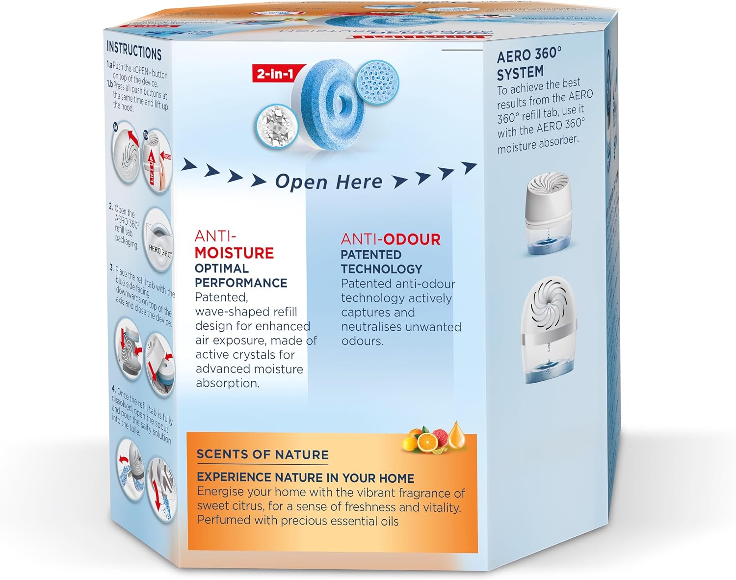 Detalle 2 de Unibond AERO 360° Citrus Refill 2 x 450g