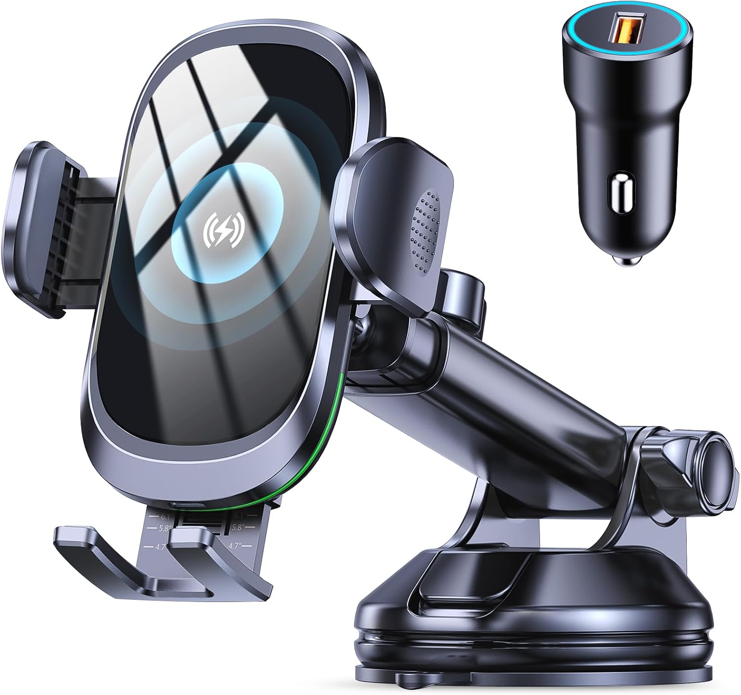 Detalle de Glangeh 15W wireless car charger holder