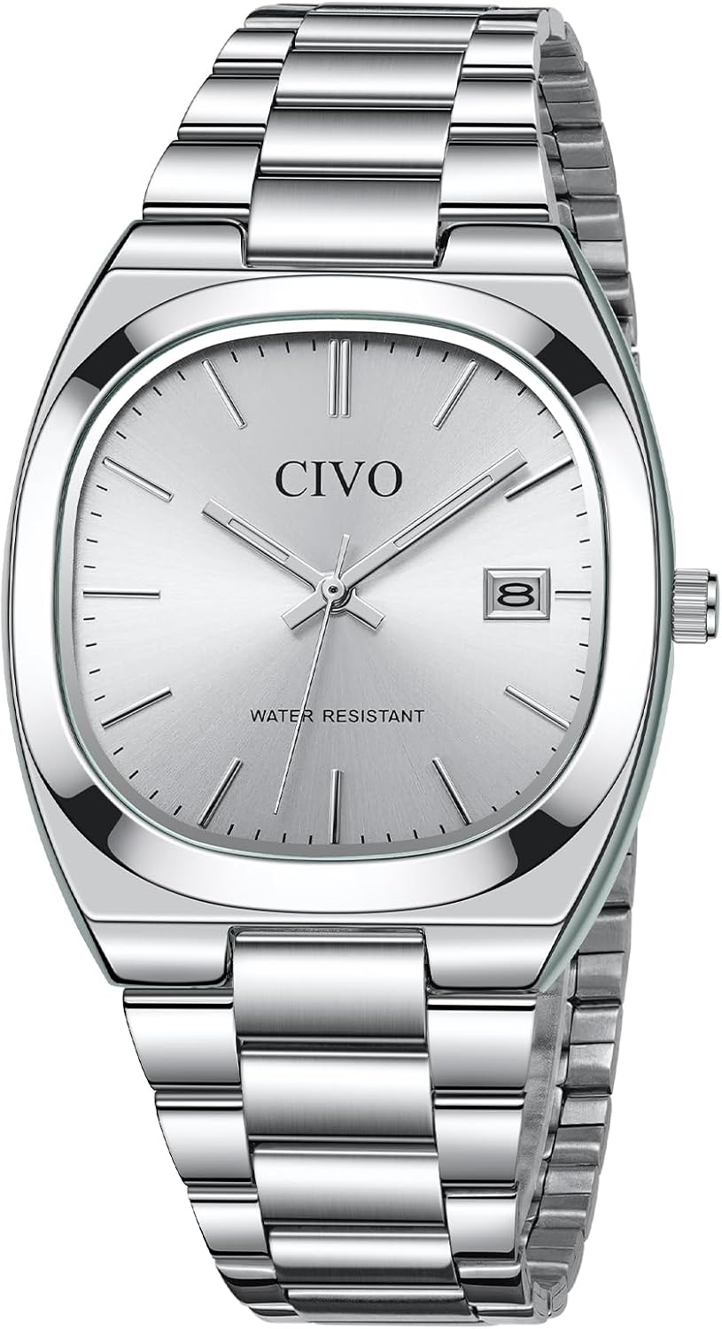 Thumbnail 2 de CIVO Klassische Herrenarmbanduhr – Edelstahl, Datum