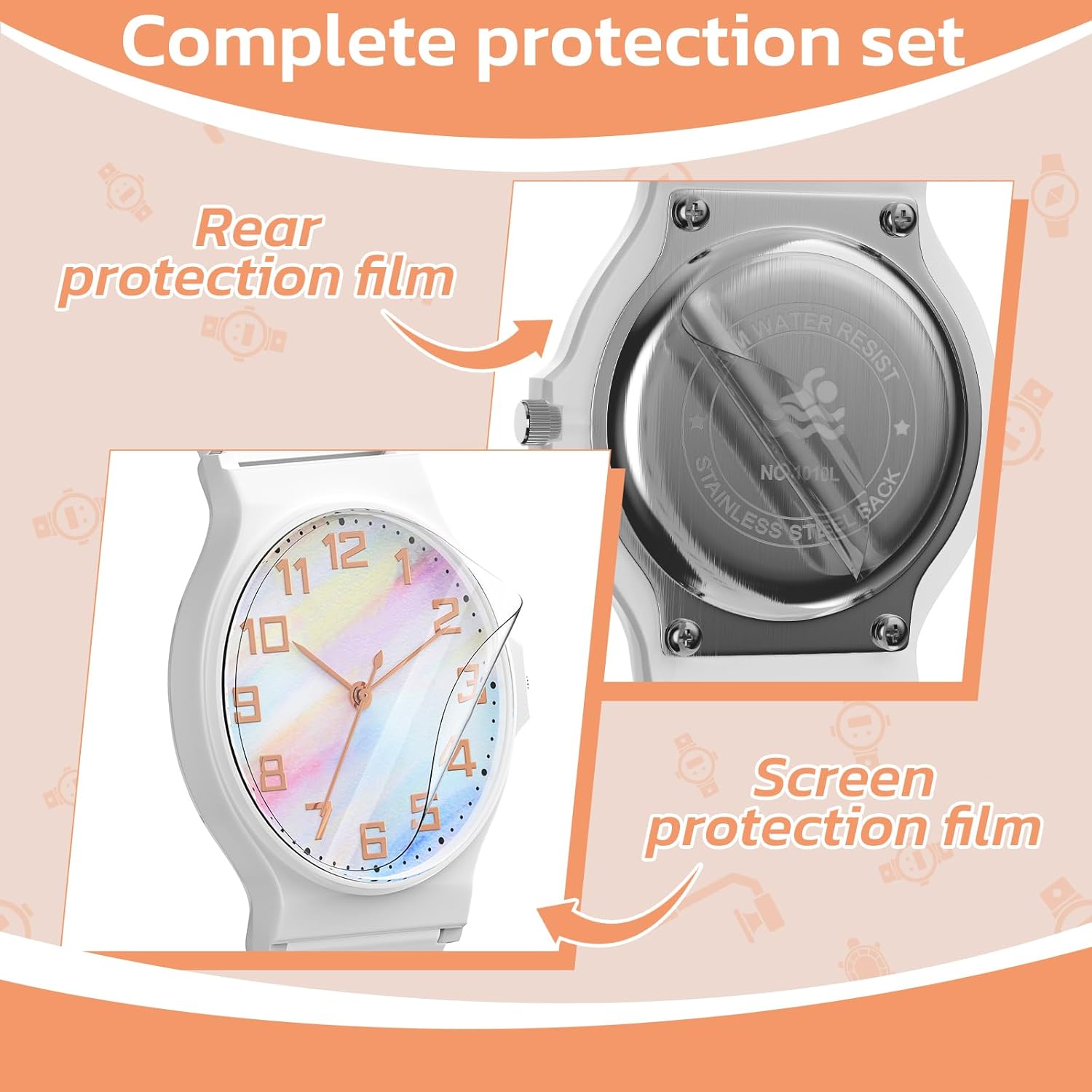 Thumbnail 4 de GUUMUXIN Montre pour Enfant Garçon et Fille — Montre analogique quartz avec bracelet en TPU, étanche 30 m