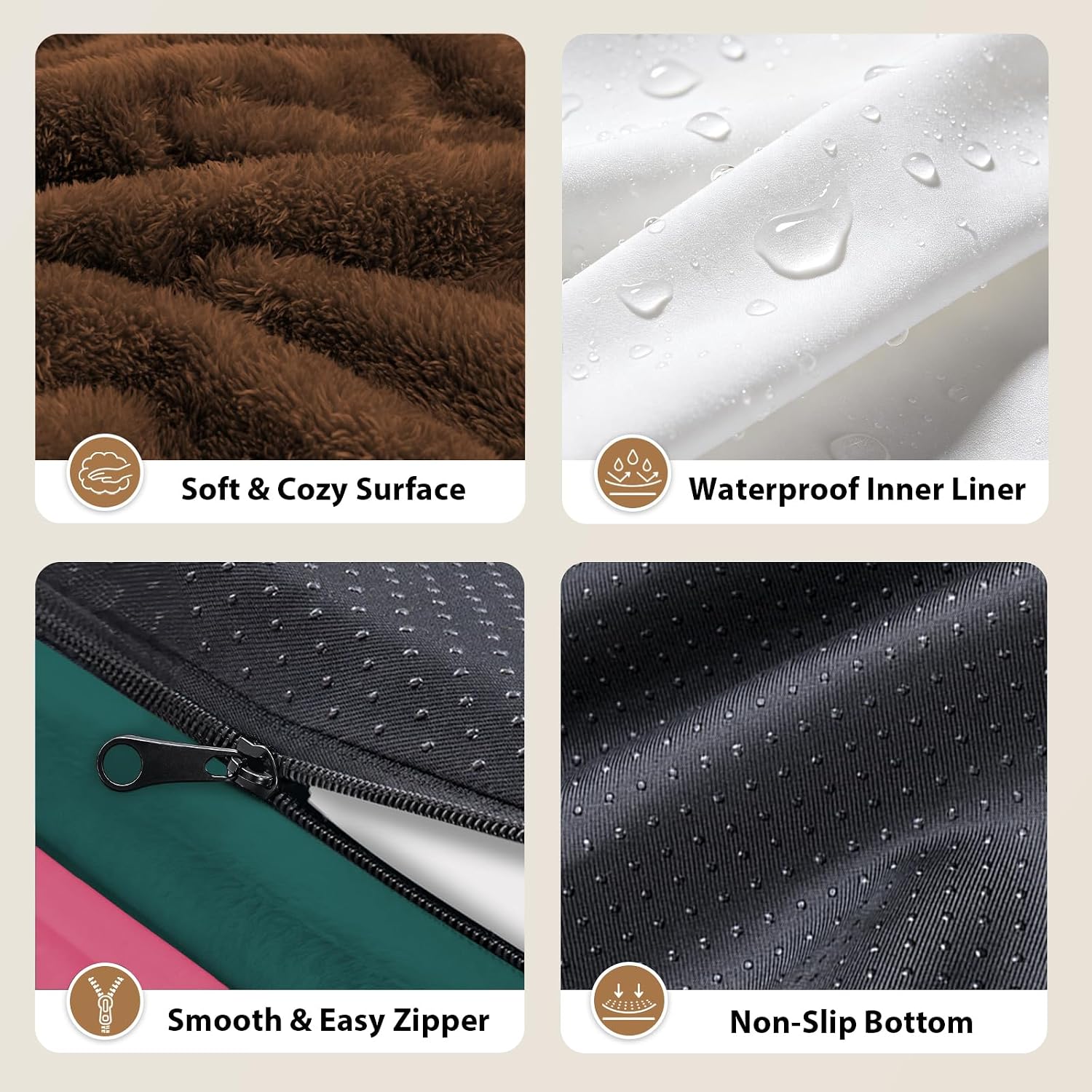 Detalle 2 de Chez Paw Orthopedic Dog Bed, 42 x 30 Inch