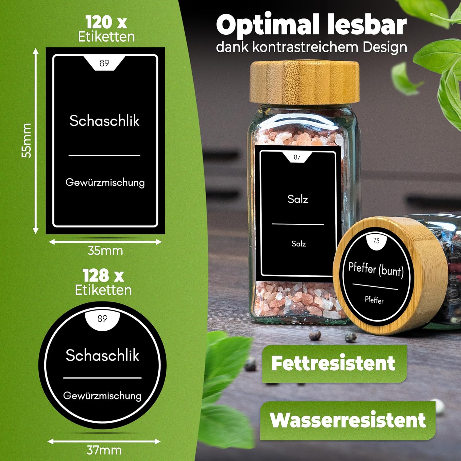 Thumbnail 3 de CLIDOR Gewürzgläser 125 ml 🧂