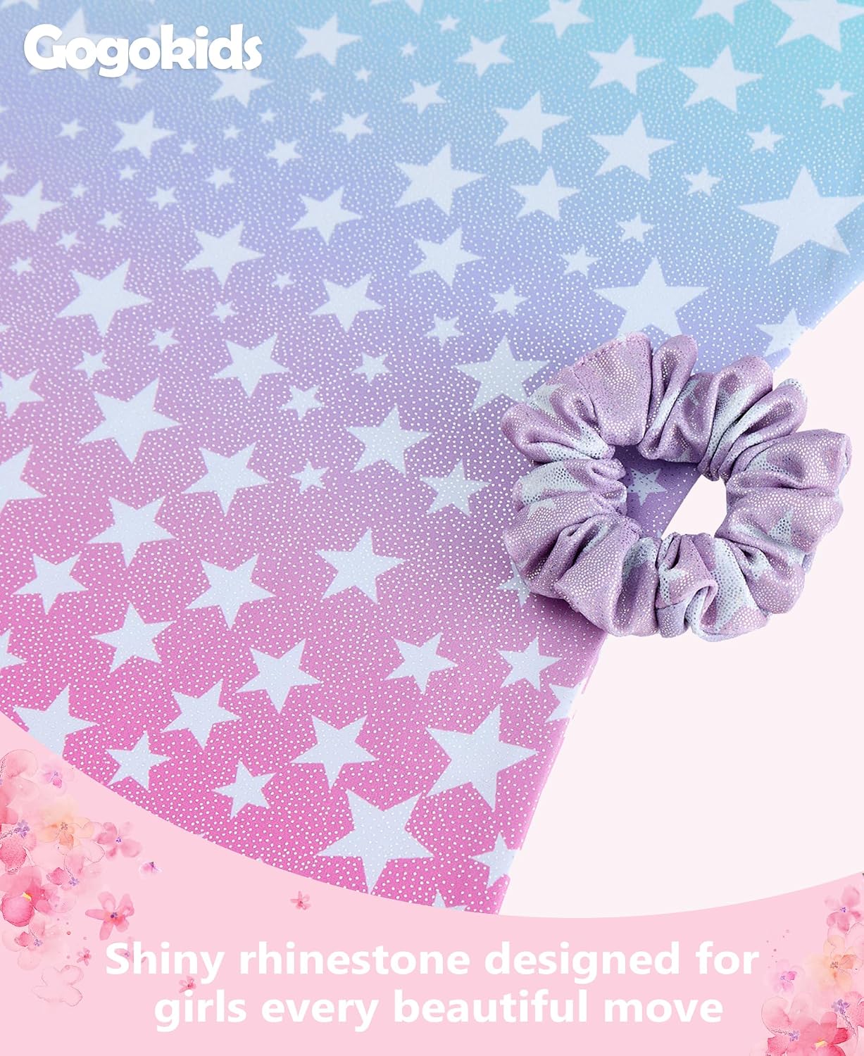 Thumbnail 3 de Gogokids girls’ three-piece gymnastics set (sleeveless leotard, shorts and hairband)