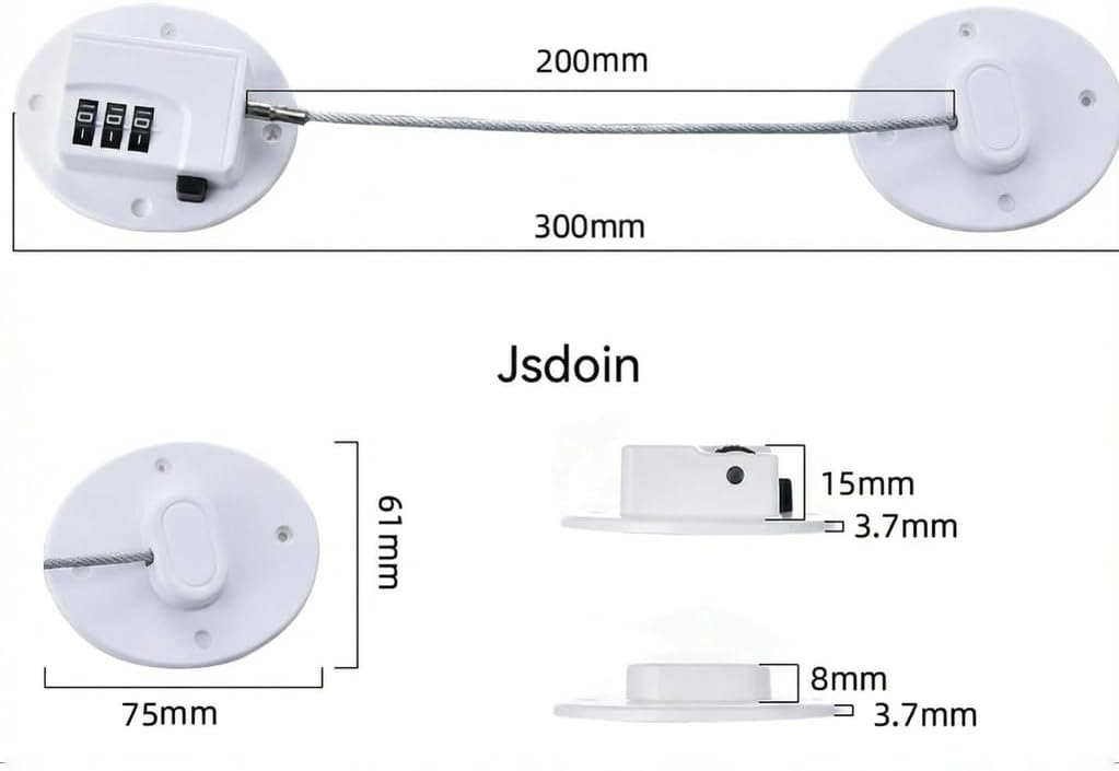 Thumbnail 6 de Jsdoin Fridge Lock Digital Password