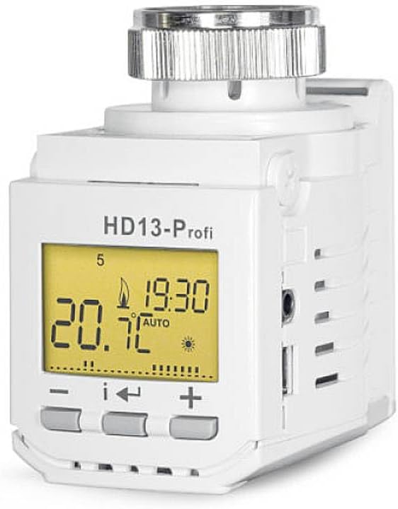 Detalle 2 de Elektrobock HD13-Profi programowalny termostat grzejnikowy, biały, z czujnikiem okiennym