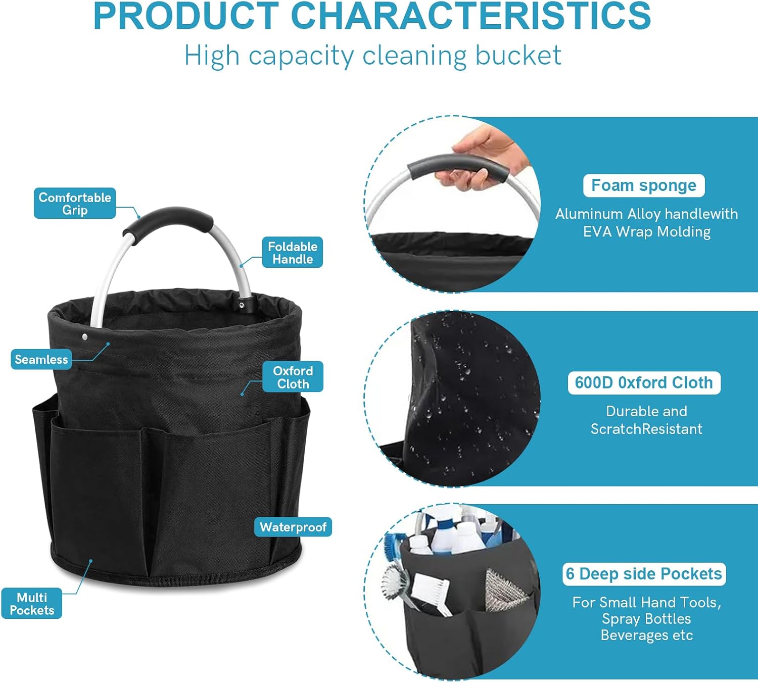 Thumbnail 2 de Wanheart Cleaning Caddy with Handle 18L