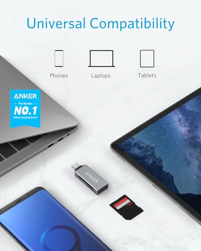 Detalle de Anker 2-in-1 USB-C Memory Card Reader for SD/Micro SD Cards