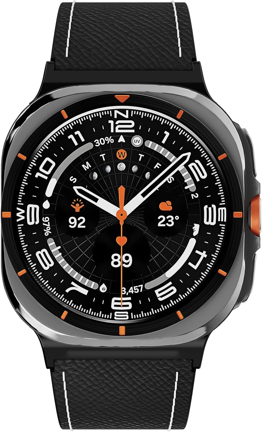 Detalle de CrazyGrass Magnetic Leather Band for Samsung Galaxy Watch Ultra 47mm