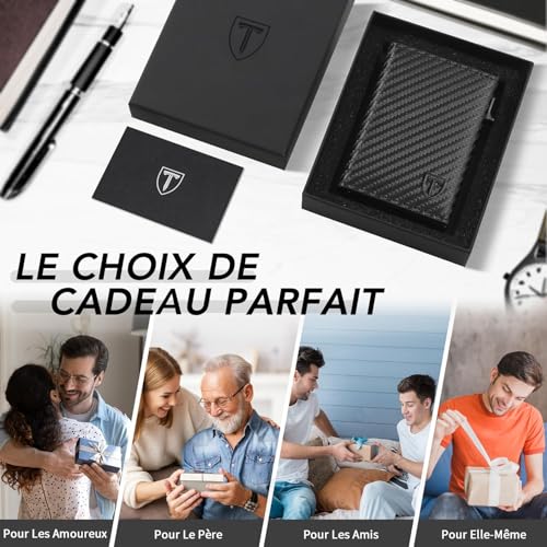 Thumbnail 6 de TEEHON Portefeuille Homme en Cuir – Blocage RFID & Poche à Monnaie