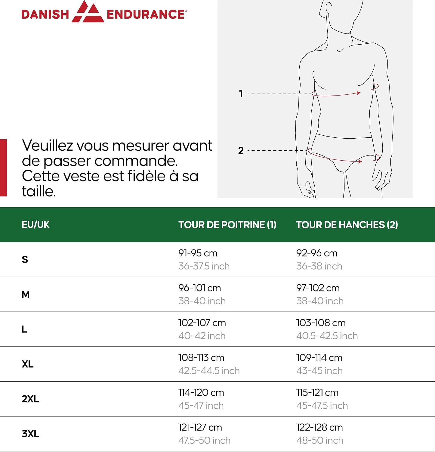 Thumbnail 6 de DANISH ENDURANCE Veste coupe-vent Homme